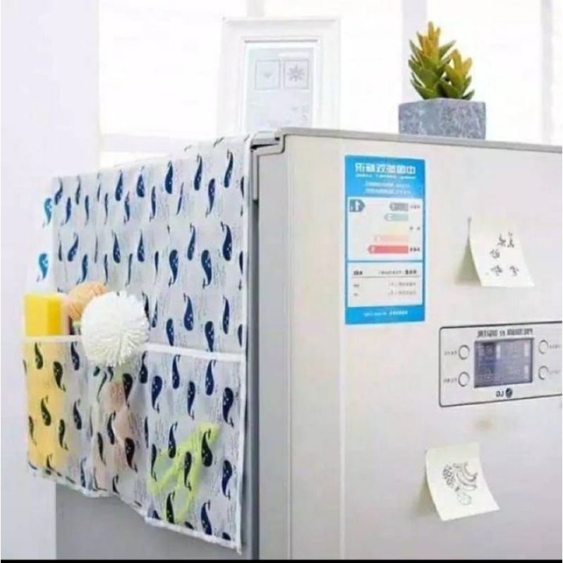 cover kulkas / pelindung kulkas / cover kulkas 1 pintu / cover kulkas 2 pintu / cover kulkas waterpr