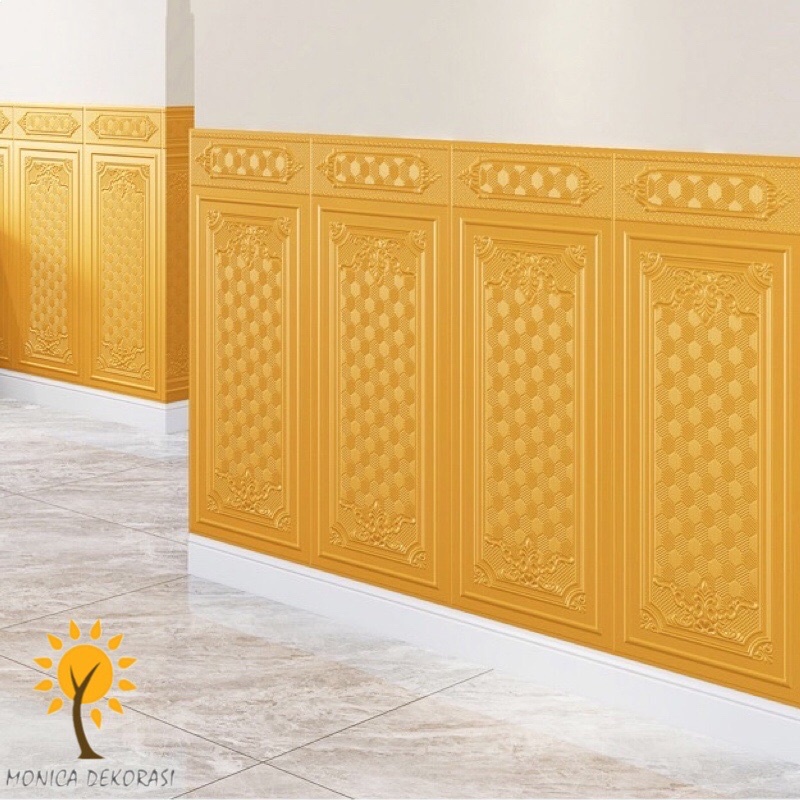 1 Wallpaper Dinding 3D Pola Pagar 70 x 90 CM Dekorasi Dinding Kamar Bagus-5