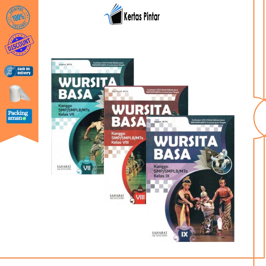 Wursita Basa Kanggo SMP/SMPLB/MTs Kelas VII, VIII, IX sahabat