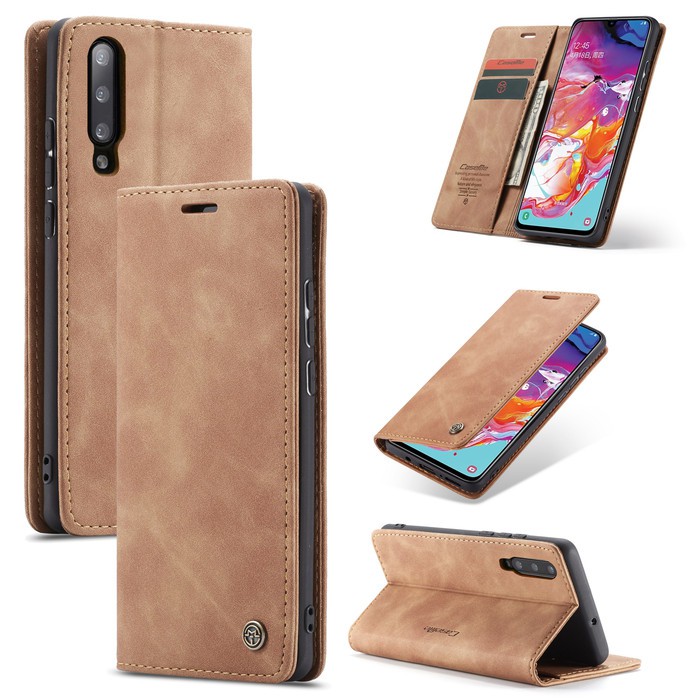 SAMSUNG A70 A70S LEATHER FLIP WALLET CASE DOMPET MAGNETIC COVER CASEME