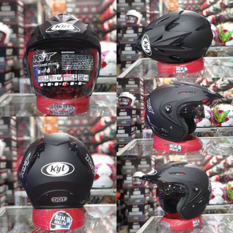 HELM KYT VENOM RR & ROMEO SOLID SERIES 100%  ORIGINAL SNI-DOT-7