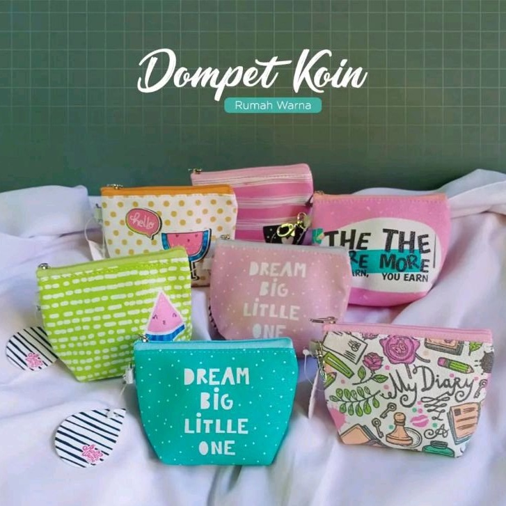 DOMPET KOIN RUMAH WARNA