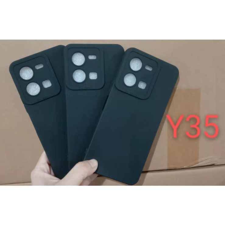 CASE VIVO Y36 V25 V25e Y16 Y35 V23 5G Y75 5G T1 5G SOFTCASE SLIM MATTE PREMIUM BLACK PROTECT CAMERA