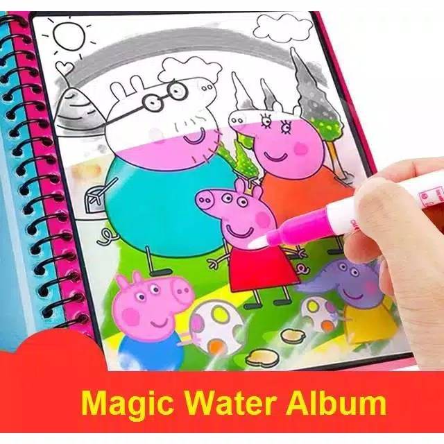 Magic waterbook water book buku air spidol ajaib anak mainan bayi baby first menggambar edu edukasi