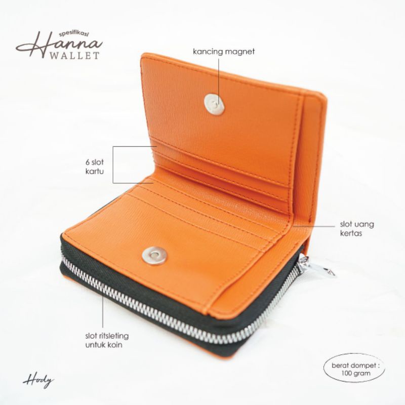 HANNA WALLET / dompet Hanna/Hody/Ready stok