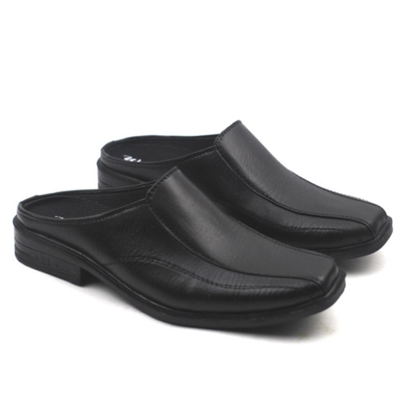 Sepatu Sandal Kulit Pria Dewasa Working F-07 Sendal Slop Laki Laki Casual Pesta Formal Original Prem