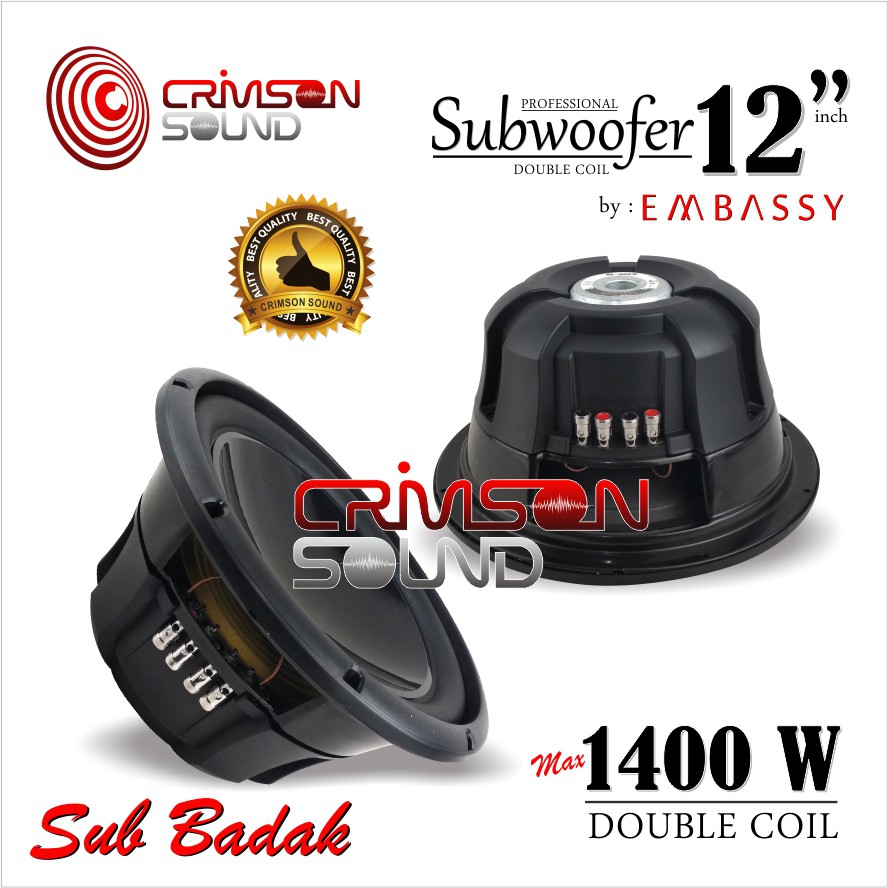 Subwoofer 12 Inch Embassy ES-309D SUPER BADAK