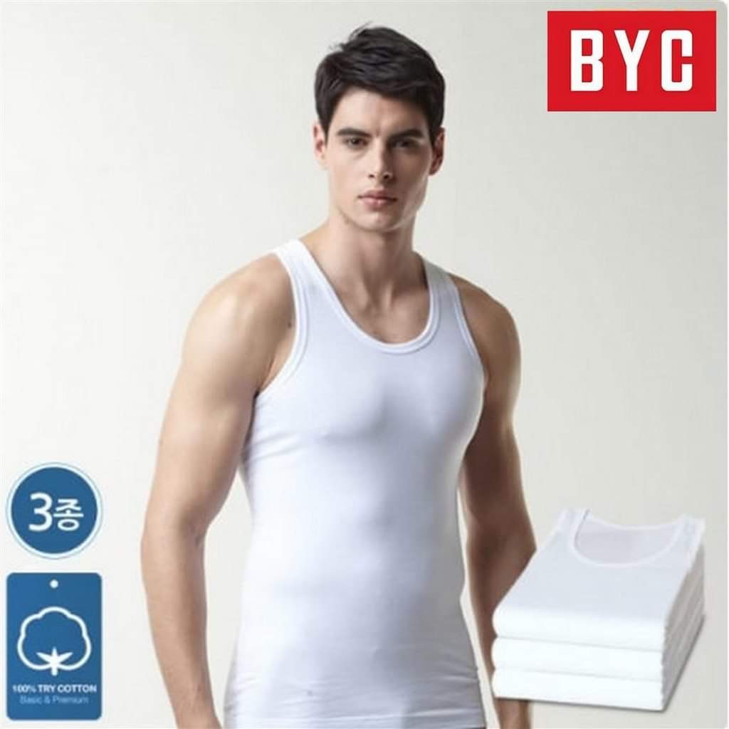 BYC  White Singlet tangan buntung // sisa ekspor