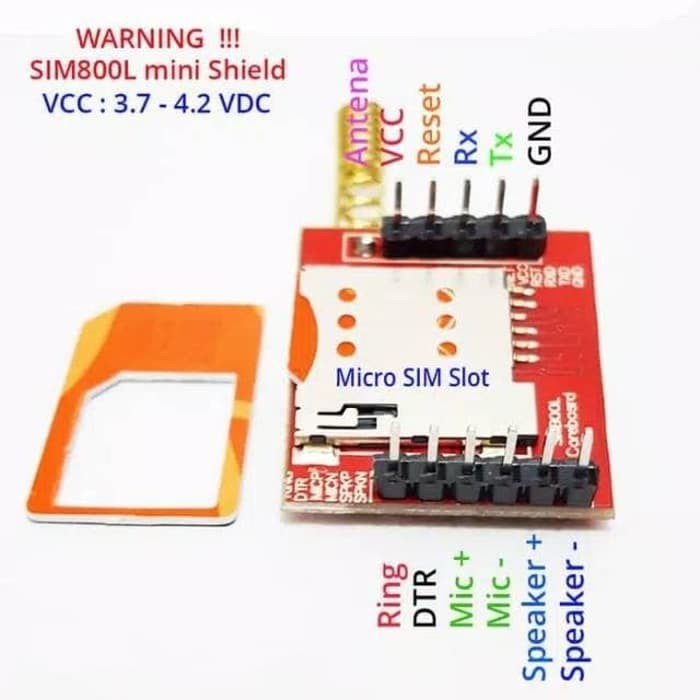 SIM800L Quad Band GPRS GSM Modul plus Antena