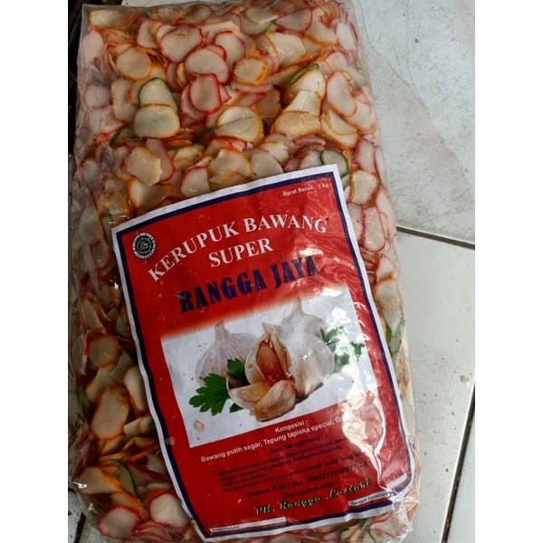 Kerupuk Bawang Warna warni 1 Kg kilogram ada Special dan Super Untuk Nasgor Nasi Uduk Seblak Kering dll