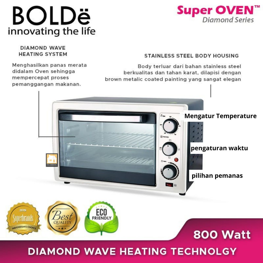 Super Oven Diamond Series 25 Liter Bolde