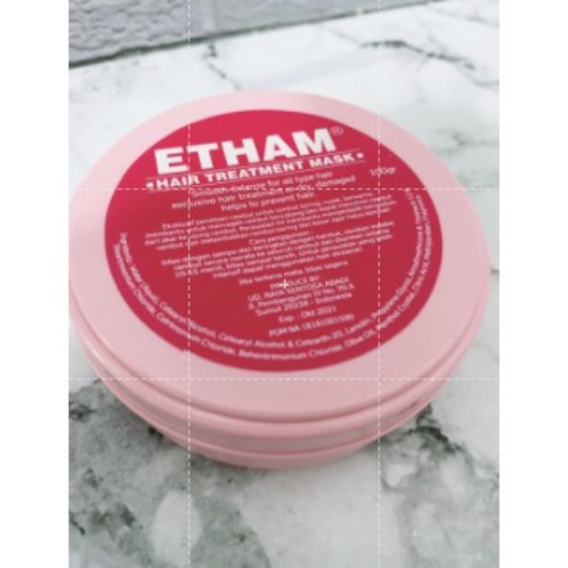 PELEMBUT PERAWATAN RAMBUT SALON HAIR TREATMENT MASK ETHAM 100gr