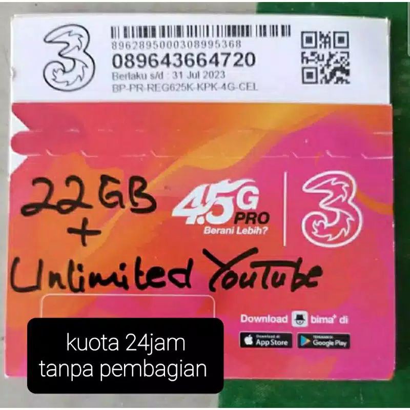 perdana tri 22gb unlimited youtube