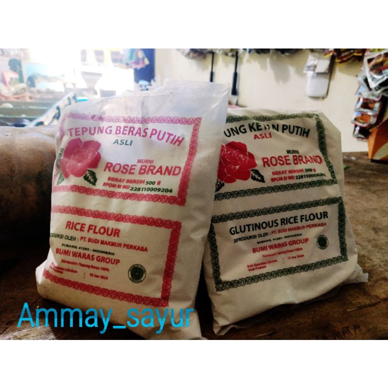 

Tepung beras rose brand/ketan/berasputih/ukuran besar