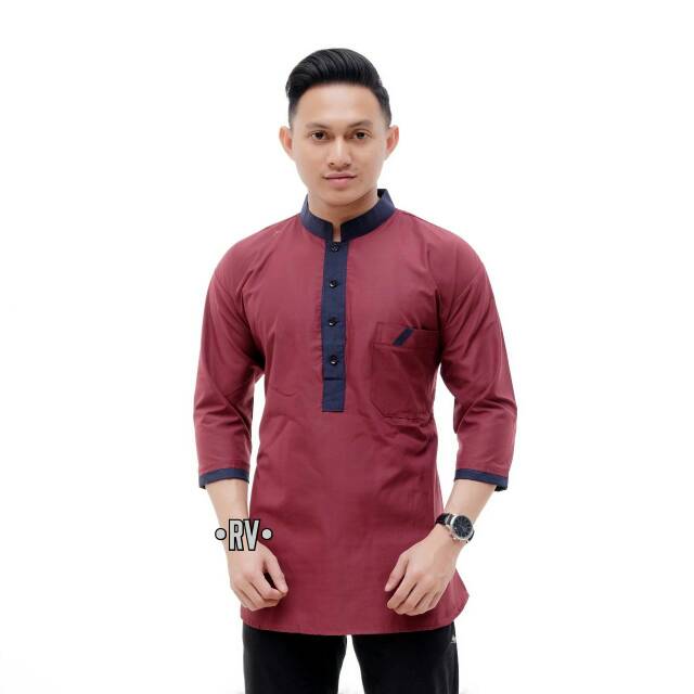 Koko pakistan maroon kombinasi navy