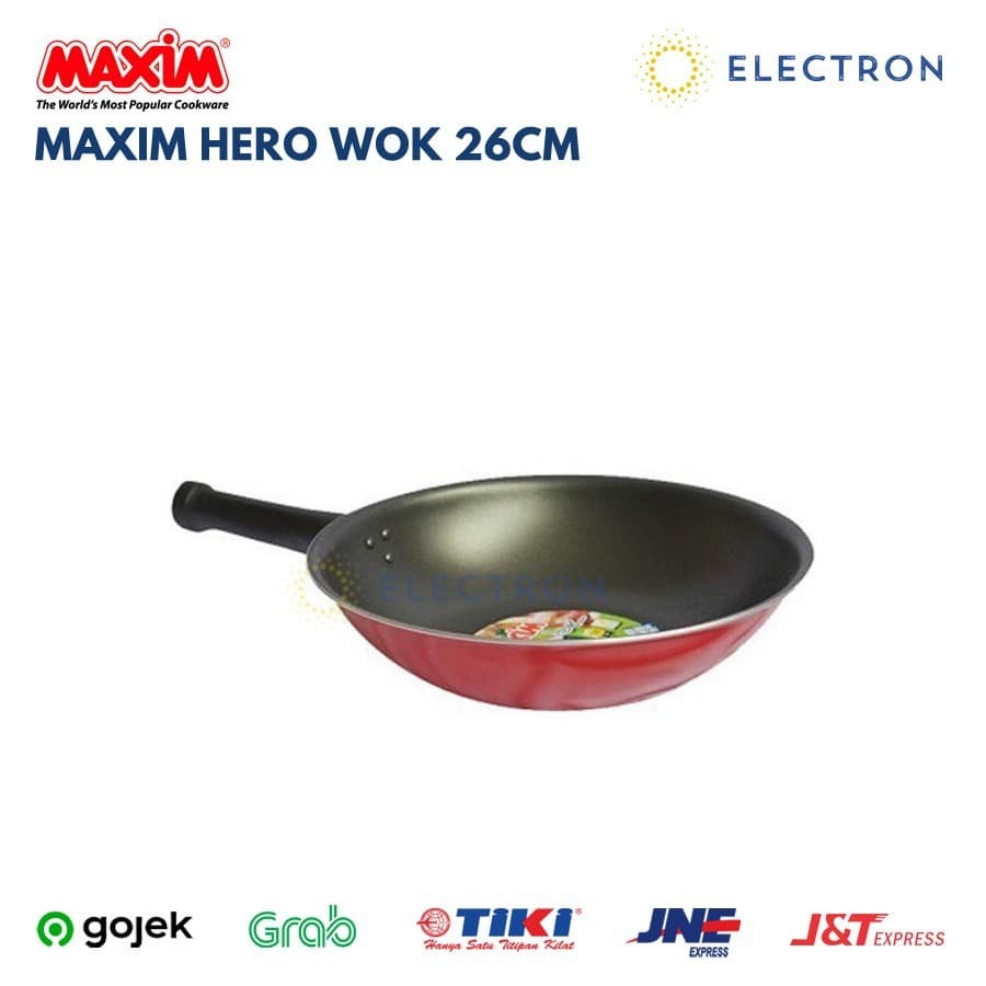 MAXIM HEROWOK 26 cm – Wajan Teflon Anti Lengket 26 cm