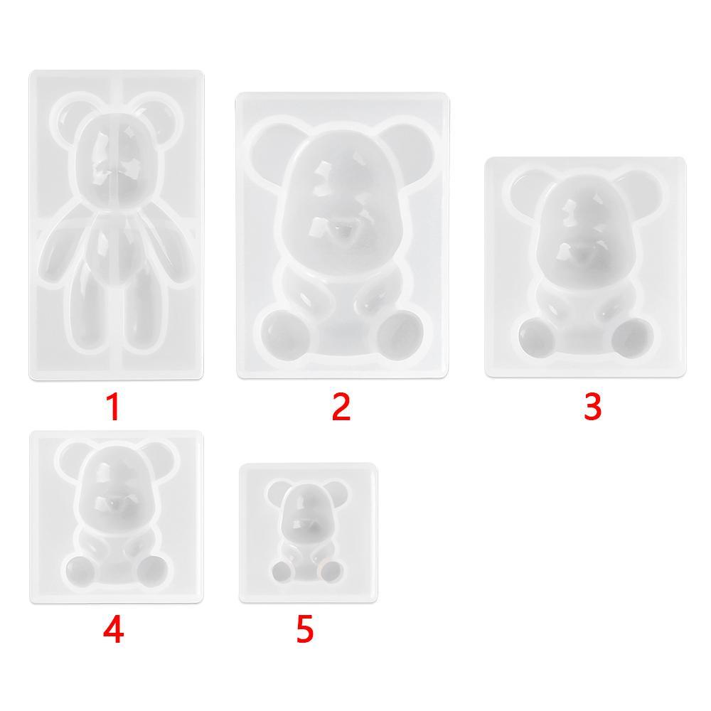 PREVA Teddy Bear Silicone Mould Fashion Key Chain DIY Jewelry Making