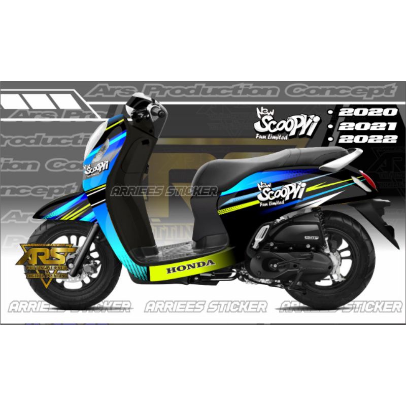 Decal All new Scoopy 2022 Prestige Fullbody Sticker Scoopy Prestige 2020 - 2022 Custom Scoopy New Fu