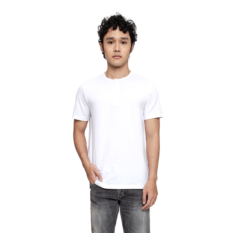 MANZONE KAOS LENGAN PENDEK TIME- WHITE