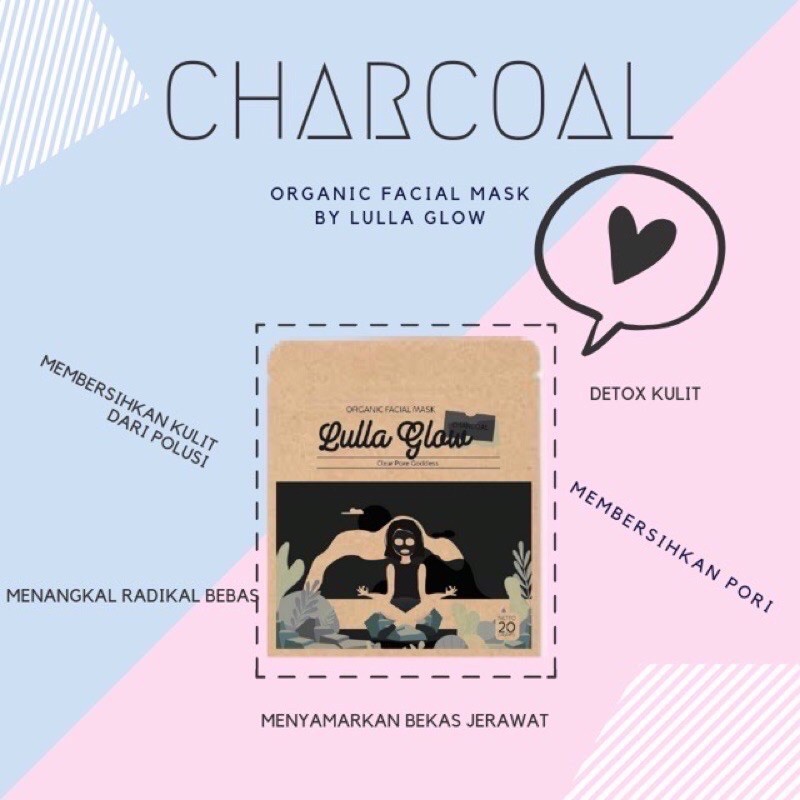 MASKER ORGANIK MURAH|Lulla Glow Premium Organic Mask 3 Varian