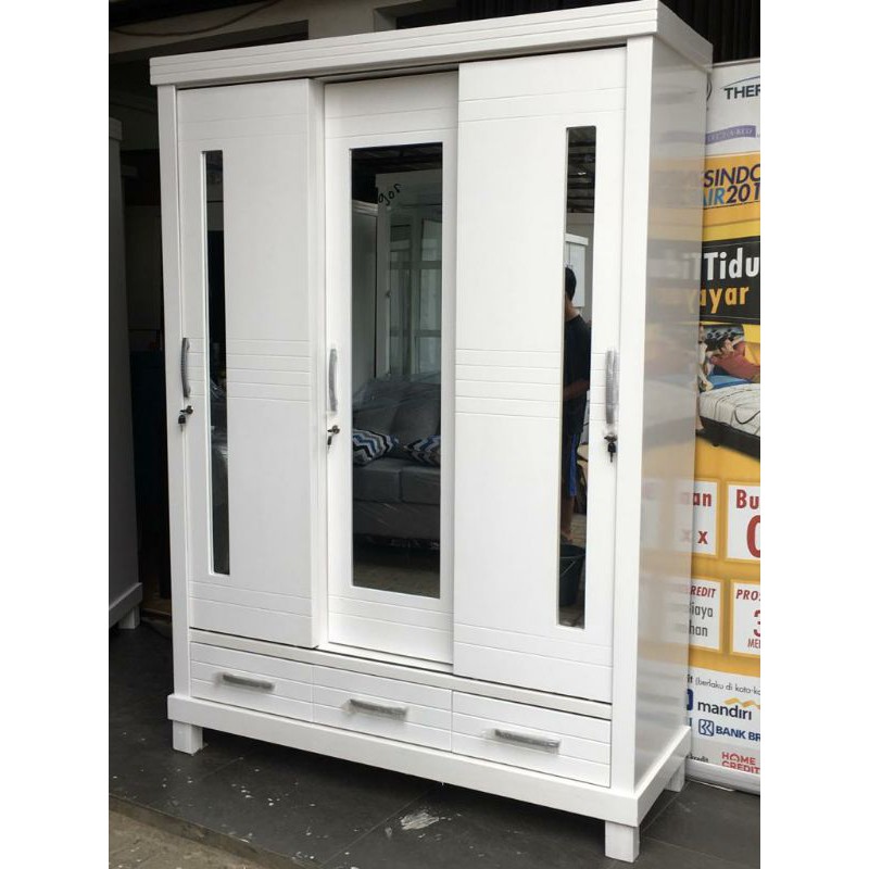 LEMARI PAKAIAN 2 PINTU JUMBO & 3 PINTU  (FULL MULTIPLEK)