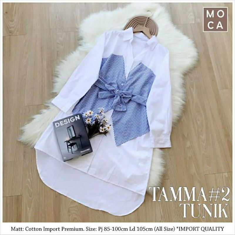 TammaTunik #2, TUNIK WANITA SUPER DUPER CANTIK CASUAL FIT XL LD 105 BAHAN KATUN IMPORT PREMIUM OOTD MODIS