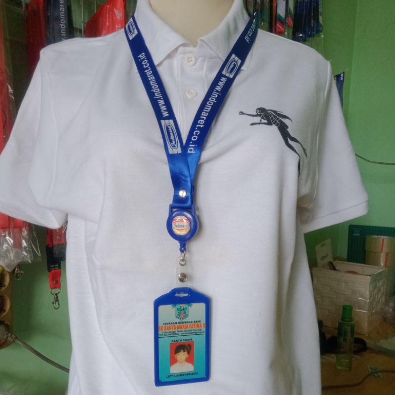 

Indomart Tali lanyard gantung Id Card Holder berlogo