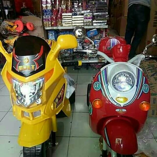 Motor mainan cas aki remot dan mobil cas remot