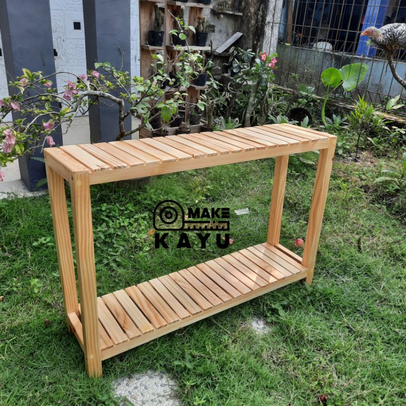 Rak sepatu anak 2 susun Rak tanaman minimalis 2 susun