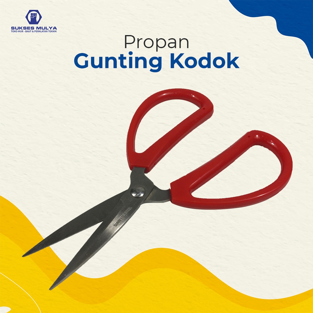 

Gunting Kodok / Gunting Serbaguna / Gunting Kain & Ban Propan