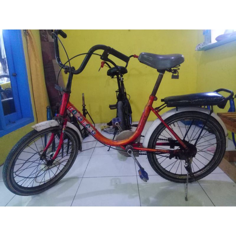 sepeda frame bulat WIMCYCLE 20 inc minion minitrek