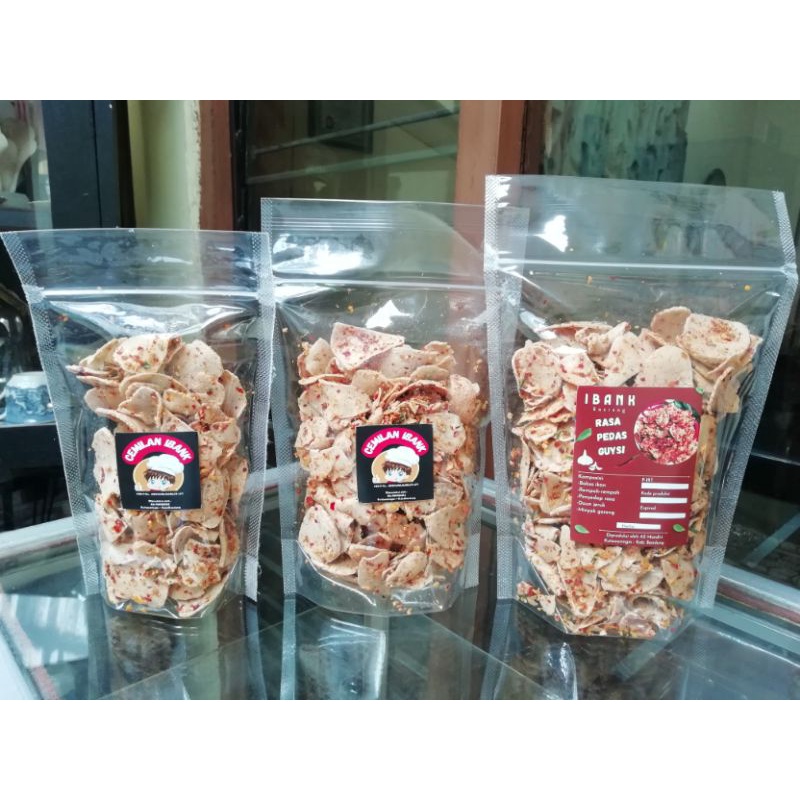 

[CEMILAN IBANK] Basreng Pedas Daun Jeruk & Original Gurih Daun Jeruk ukuran ± 150gr - 170gr