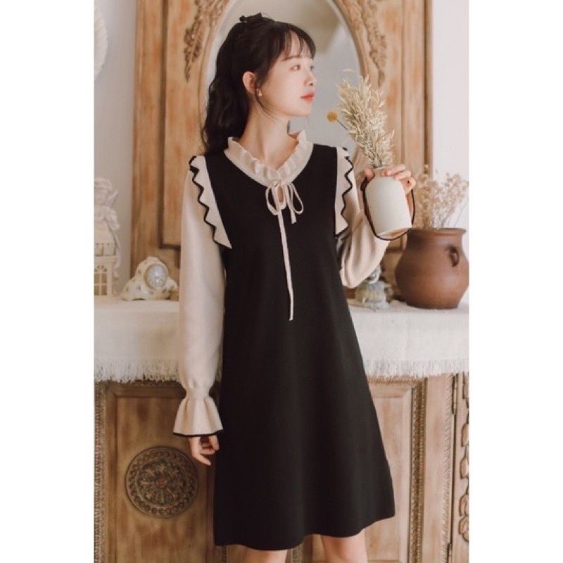 MDLV ~ 0475 MARITA KNIT DRESS KOREA TERBARU DRESS RAJUT PREMIUM FASHION IMPORT