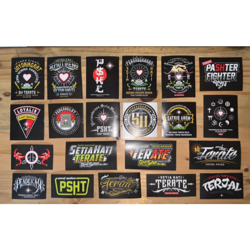 

STIKER PSHT BERKUALITAS DISTRO ORIGINAL PABRIKKAOSPENDEKAR22 (minim 5pcs)