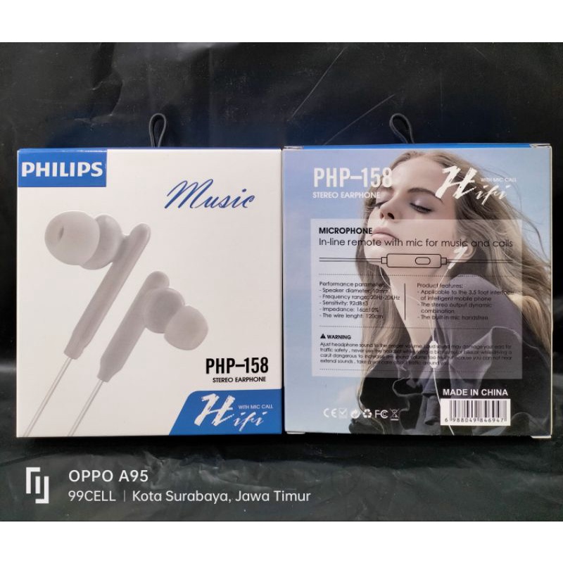 Handset handsfree earphone Philips model (PHP-158)