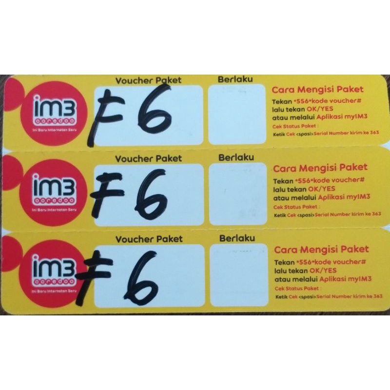 VOUCHER INDOSAT FREEDOM 6 GB