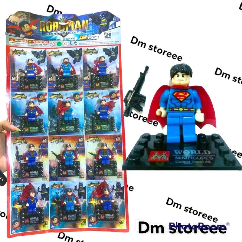 mainan bricks roboman / mainan brick / minifigure / mainan balok murah / mini figure / mainan edukasi anak