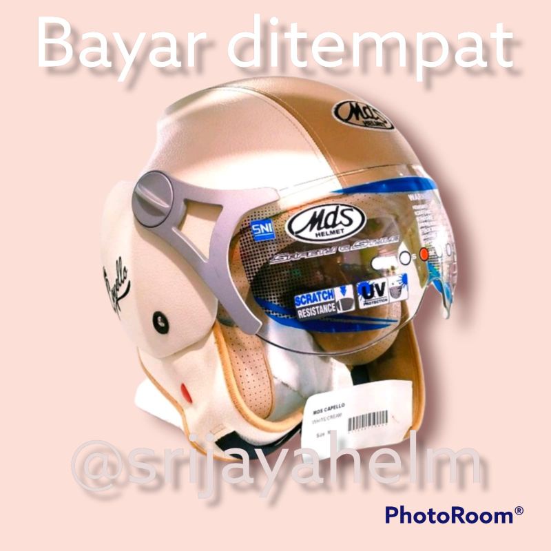 HELM MDS CAPELLO CREAM,HELM RETRO CLASIC MASA KINI