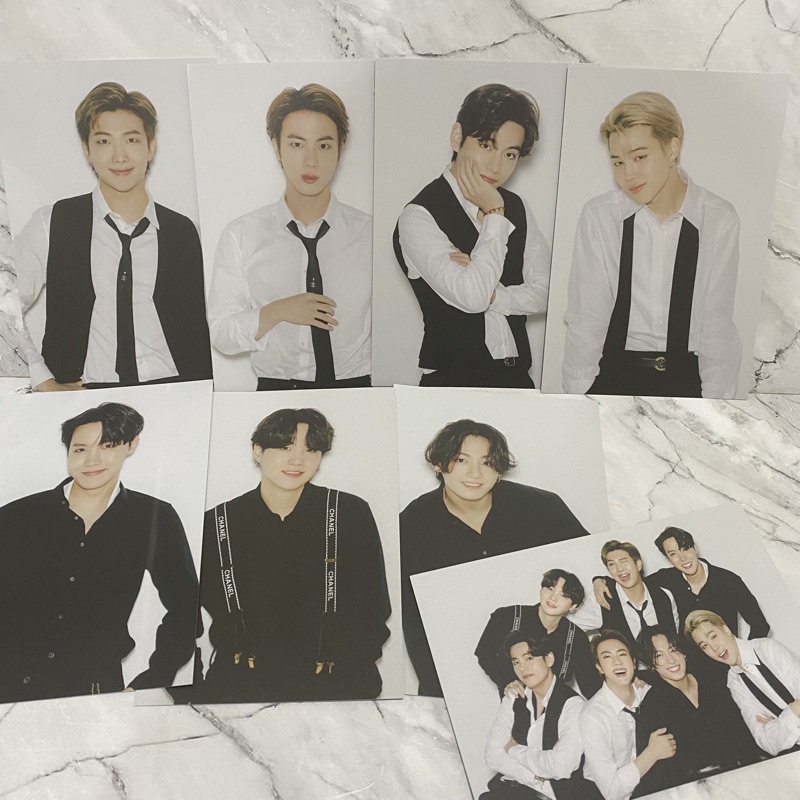 BTS 2021 NYEL postcard Official RM JK JIN Suga J Hope Jimin V taehyung jungkook sharing