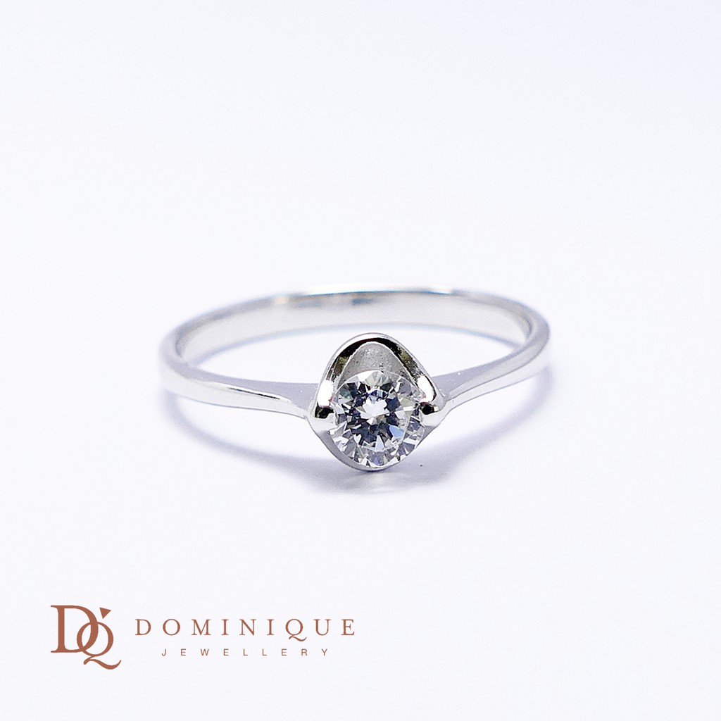 

Dominique Jewellery- Cincin Solitaire 75% SNI DQC 12442