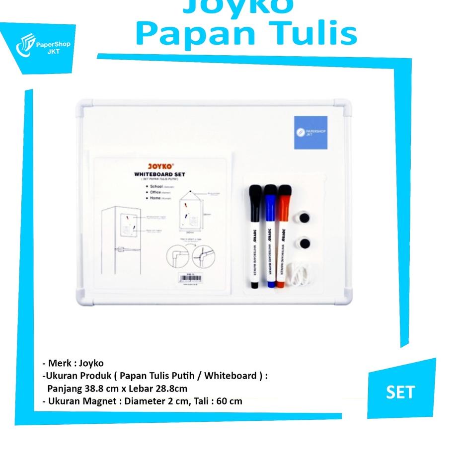 

Best! JOYKO Whiteboard Set Papan Tulis Putih WBS-10 SET 言
