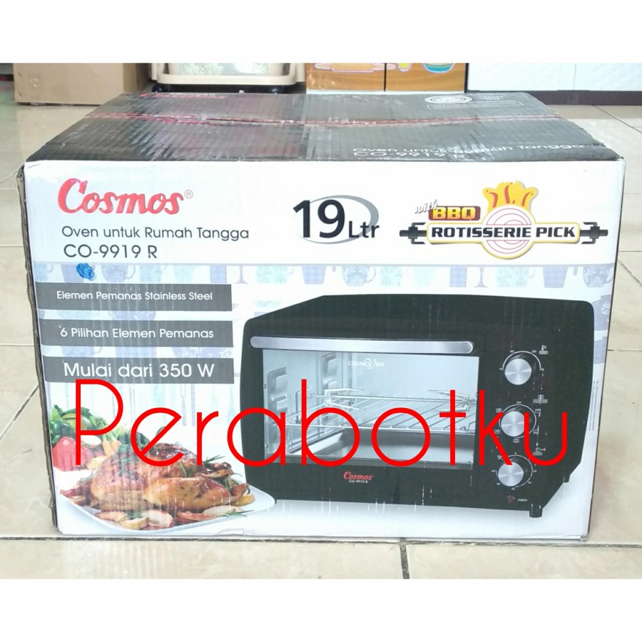 Oven Listrik Cosmos CO-9919 R Low Watt / Electric Oven 19 Liter