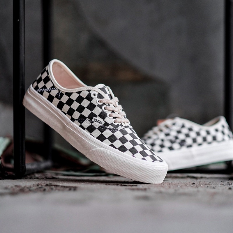 Vans Eco Theory Authentic Sf Checkerboard Black White Original