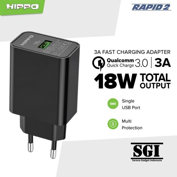 Adapter Charger HIPPO RAPID 2 3.0 Charger Fast Charging 3.0