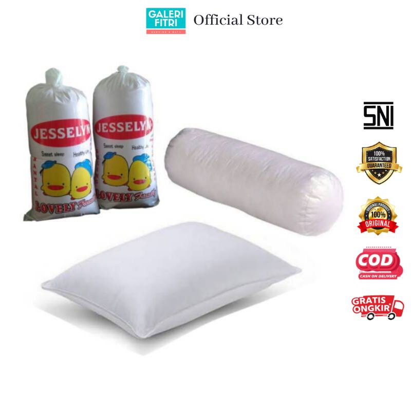 Bantal Jesselyn - Guling Jesselyn - Bantal Silicone Fiber - Bantal Silikon - Guling Silikon - Bantal