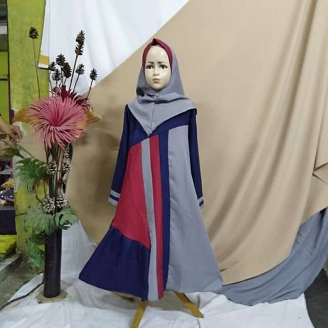 Gamis anak usia 2-7th / langsung dari konveksi
