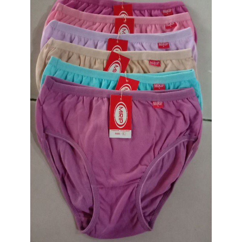 12 pcs cd wanita mirip/suni polos termurah | celana dalam mirip bahan katun jumbo