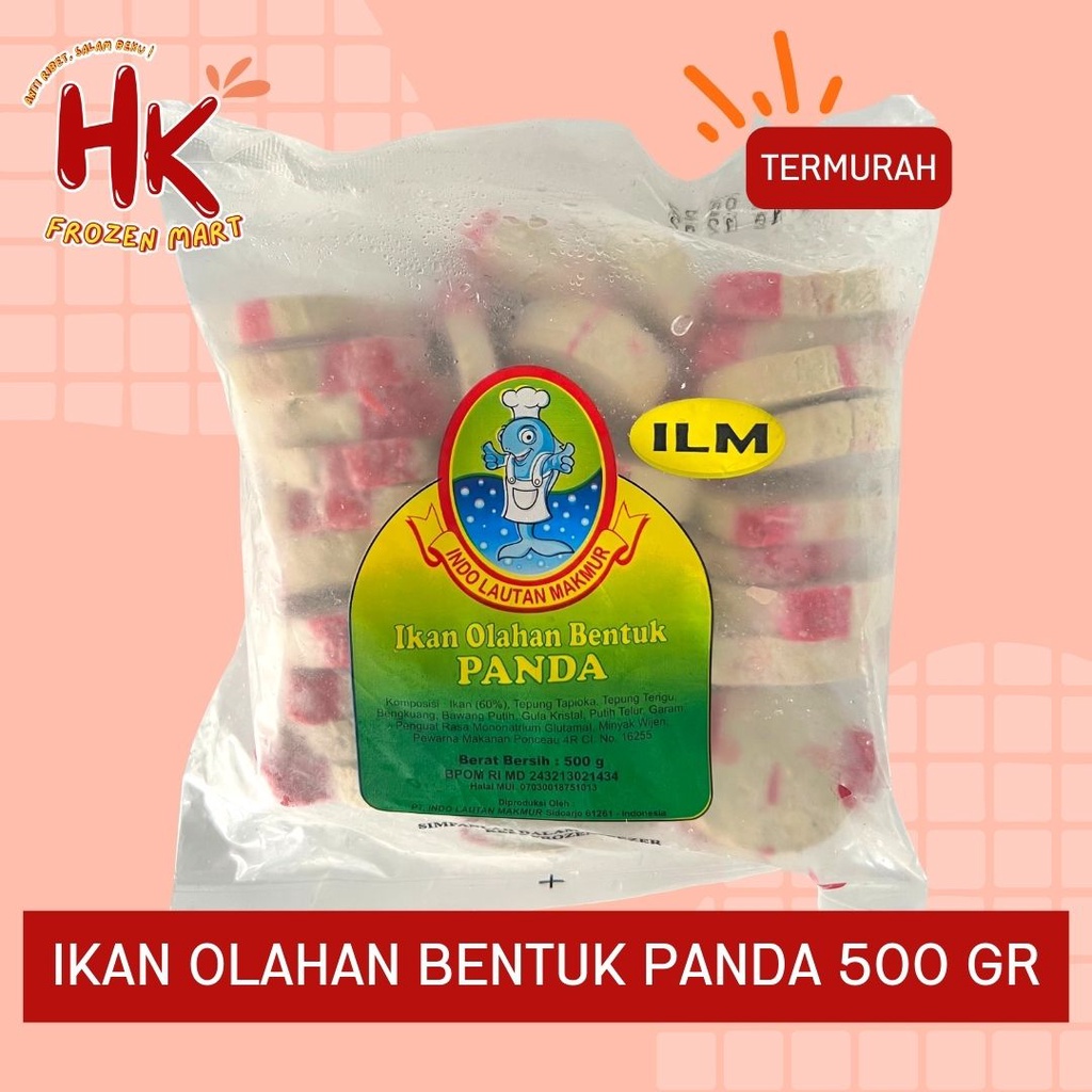 

ILM Olahan Ikan Bentuk Panda 500gr (idolamu otak otak) / HK Frozen Mart