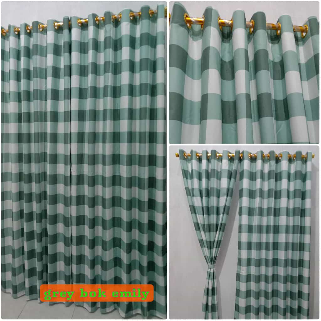 Gorden smokering GREY EMILY smokering 10 hordeng smokering konveksi gorden pintu