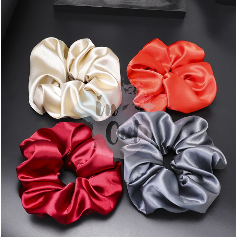 Scrunchie Ikat Rambut satin Ikat Rambut Cepol Hijab Scrunchie korea Fashion murah ACC10